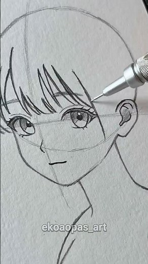How to draw anime girl #drawing #art #sketch #animeart #shorts