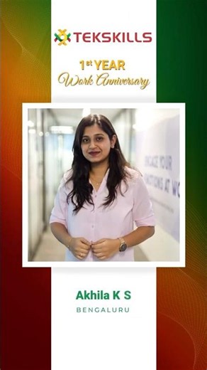 Happy Work Anniversary Akhila