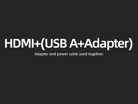 How to connect via HDMI and adapter Ingnok monitor