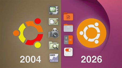【双语 纯享】⚔️ Ubuntu 2004初代系统VS2026终极版本！跨越20年魔法对决，你敢信眼睛吗？