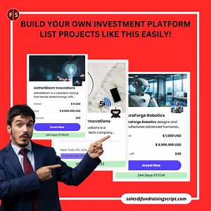 Tired of relying on third-party platforms to showcase your investment opportunities? Now, you can launch your own branded investment platform — where you control the listings, investors, and growth. Whether you’re a startup founder, fund manager, or real estate developer, our white-label investment solution helps you: A). Build your brand’s own platform in days B). Manage listings and investors with full transparency C). Attract funding — faster and smarter Your brand. Your investors. Your contr