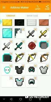 how to make addon and texture pack with is app : addon maker.