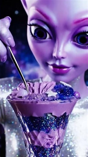 Alien ASMR, Alien Idol, Cute Alien Mukbang, Alien Eating