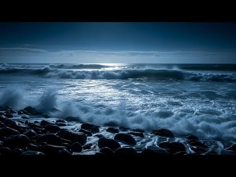 Quiet Night Beach Ambience for Anxiety Relief and Deep Restful Sleep
