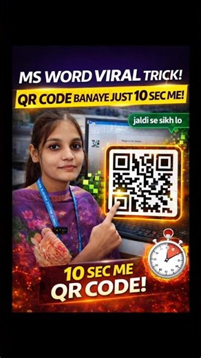 ms word QR Code trick #shortsfeed #shortvideo #shorts #mswordtricks #viralvideo #short #qrcode