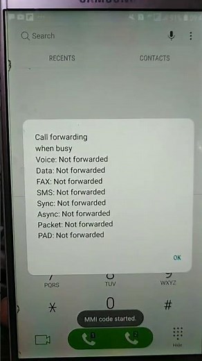 Call Forwarding Check code