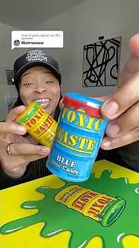 Hazardously Sour Candy + Sour Blue Candy | Trying Every Toxic Waste Product Part 2