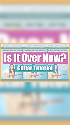 Here’s an EASY way to play “Is It Over Now?” by Taylor Swift on the guitar! 🎸🎶 Check out my full tutorial on YouTube! 🤗 https://youtu.be/mZzs22sCqXs?si=LPhHNFuHC9mz6TFA | For3v3rfaithful