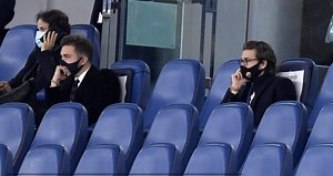 Ryan Friedkin and his brother, Danny, present at Roma-Cluj