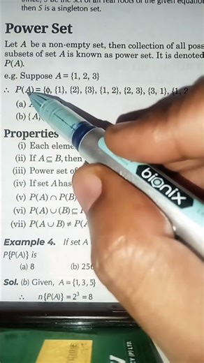 Two important properties of power set