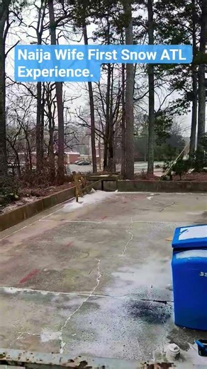 Naija Wife First Snow ATL Experience .#atlanta #atl #winter #weather #naija #snowfall