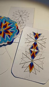 It’s coming along! #beadedmedallion #beadwork | Jojo G.