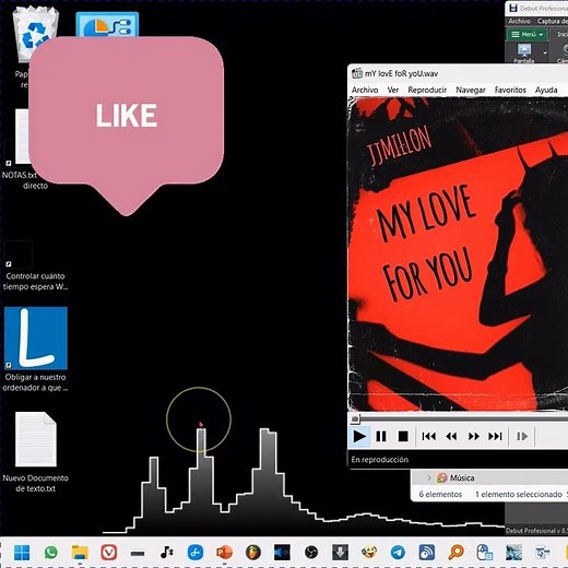 Cómo tener Un Espectro De Audio Cómo Fondo De Pantalla que reacciona al sonido del sistema.