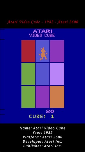 Atari Video Cube - 1982 - Atari 2600 #arcadegame#arcadegames#gamearcade #classicgame#classicgames#gamenostalgia#nostalgicgame#gameold#oldgame#oldgames#retrogame#retrogames#retrogamer#retrogamers#game#games #gamer#gamers#gameplays#gaming#play#playing#playinggame#playinggames #player#players#1982#1980s