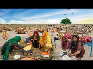 People living in the Desert and their Morning Routine | Camle herders desert life style