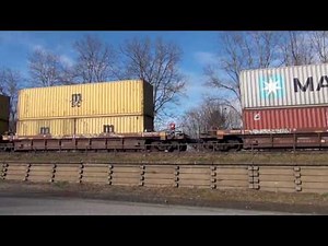 Long CSX Double Stack Train