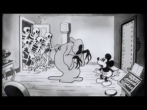 Mickey Mouse Trapped in Ghostly Nightmare - The Haunted House (1929) 🎬 - Refurbished Cartoon