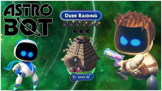 Astro Bot dude raiding 100% completion (Uncharted world)
