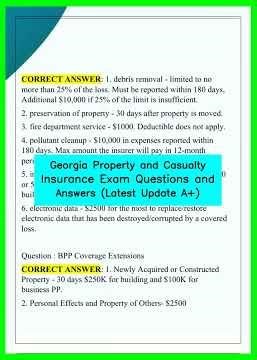 Georgia Property and Casualty Insurance Exam Questions and Answers Latest Update A+ video