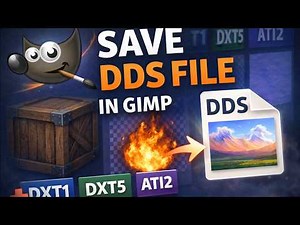 How to Save DDS Files in GIMP Export DDS Textures Easily