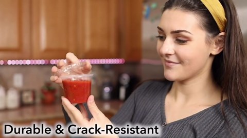 Galashield [100 Sets] 2.5 oz Small Plastic Containers with Lids, Jello Shot Cups with Lids, Disposable Portion Cups, Condiment Containers with Lids, Souffle Cups for Sauce and Dressing