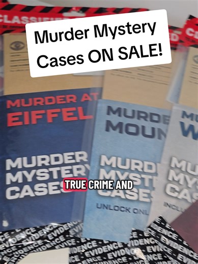 These Murder Mystery Cases are perfect for date night! #SpringSale #MurderMystery #PartyGames #TikTokMadeMeBuyIt #DateNight @Lucky Egg