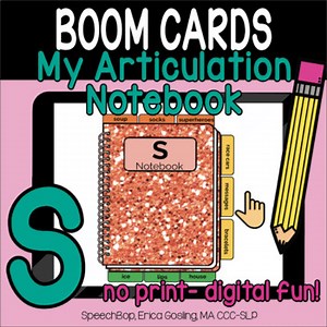 My DIGITAL Interactive Notebook S (i, m, f)-  BOOM Cards Distance Learning