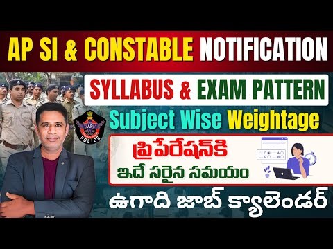 AP Police Constable Notification|| Syllabus & Exam Pattern|| Subjectwise weightage