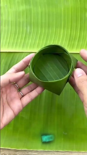 How to Fold Banana Leaf Like a Pro | Eco-Friendly Food Wrap Idea#diy