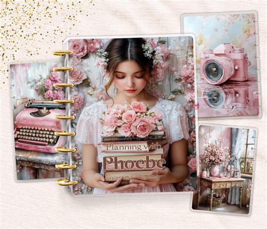 Personalized Planner Cover Set | Happy Planner and TUL | Laminated Discbound Cover | Romantic Floral Portrait - Etsy Canada