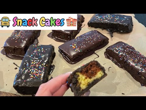 🍰 Old-School Snack Cakes 🍫 Easy Lunchbox Treats | Nostalgic Homemade Marble Cakes