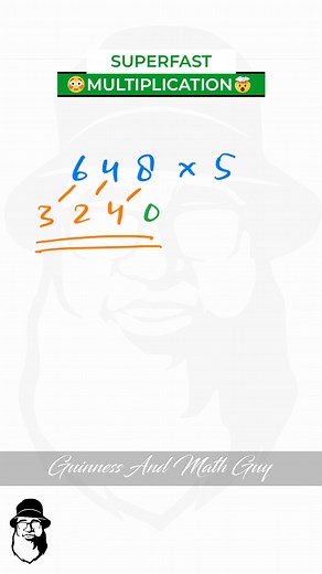 Multiplication Math Trick Guinness And Math Guy For More Details...