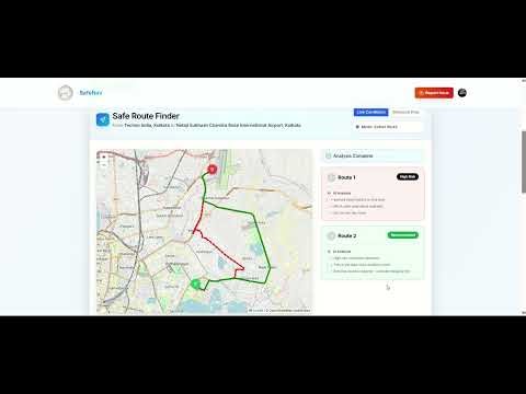 SafeNav by Team HackuBabu - Demo Video | Hackxios 2K25