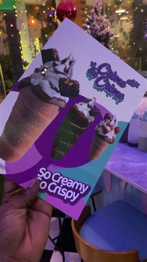 Creme de la Creme Menu Print.