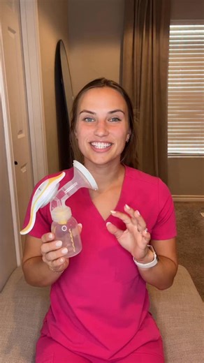 Here’s a tip for using the Medela Harmony hand pump. Start with massage mode, then switch to expression mode. I’m Kaylee Rabaja, a registered nurse, board certified lactation consultant, and CEO of lactationconsultant.com My team and I offer $0 virtual 1:1 consultations through insurance. If you would like to schedule an appointment with one of us, click the link in my bio to see if you’re eligible. If approved, you will receive an email from me to schedule an appointment. DISCLAIMER: this is no