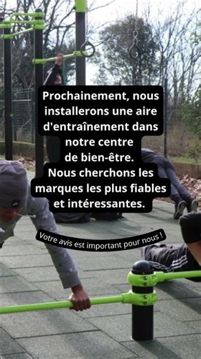 Une aire d'entraînement FITNESS Lafay pour le centre de bien-être ?