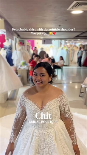 Add Detachable Skirts and Shoulders to Your Bridal Look