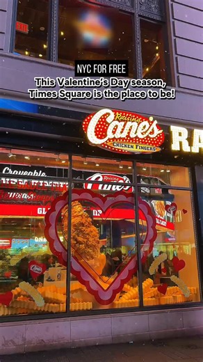 Rebeka @ NYC for FREE | This Valentine’s Day season, Times Square is the place to be! ❤️ #CaniacAmbassador First, stop by the @RaisingCanes Flagship to check out... | Instagram