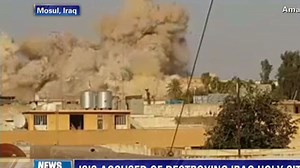 ISIS militants destroy the tomb of Jonah