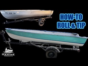 How-To roll and tip boat topside paint.