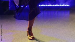 young women in traditional Jewish dress dancing on stage