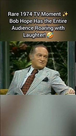 Rare 1974 TV Moment ✨ Bob Hope Has the Entire Audience Roaring with Laughter! 🤣