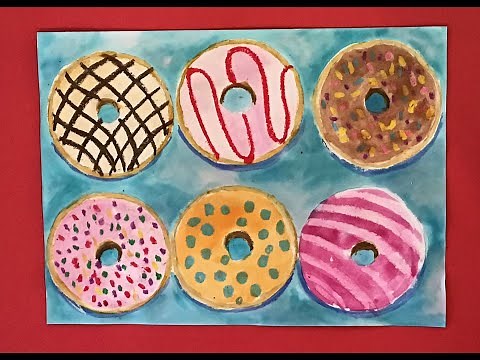 Donuts! Art Tutorial - Grades 2-4