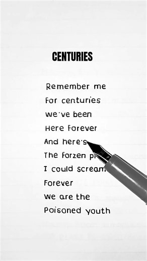 Centuries (Lyrics) - Fall Out Boy #trending