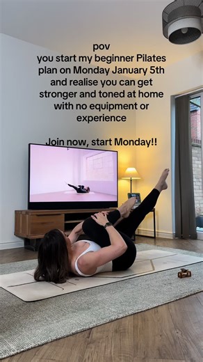 Let’s do this!! 4 week Pilates beginner plan - 3 classes a week, all under 30 mins. #pilates #pilatestiktok #fyppp #pilatesbeginner