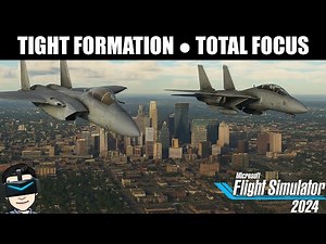 F-15 / F-14 VR Formation Flight | Winnipeg to Minneapolis | Microsoft Flight Simulator 2024