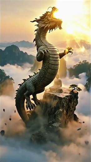 Buddha Awakens the Stone Dragon Spirit | Sacred Power Revealed #Buddha #Dragon