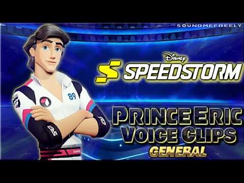 All Prince Eric General Voice Clips • Disney Speedstorm • Voice Lines (Christopher Daniel Barnes)
