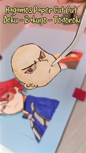 ♥ I made #bakugou #deku #todoroki in #papercutout #myheroacademia #papercraft #crafts #fanart