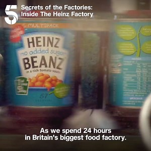 26K views · 615 reactions | Wait, did he just say they make 450 million cans of baked beans every year? 勞 Stream Secrets of the Factories: Inside The Heinz Factory on My5 | Channel 5 | Facebook